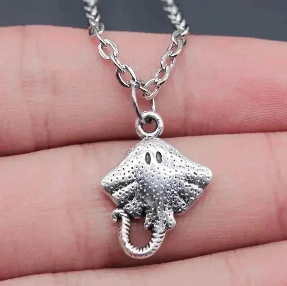 Baby Stingray Charm Necklace